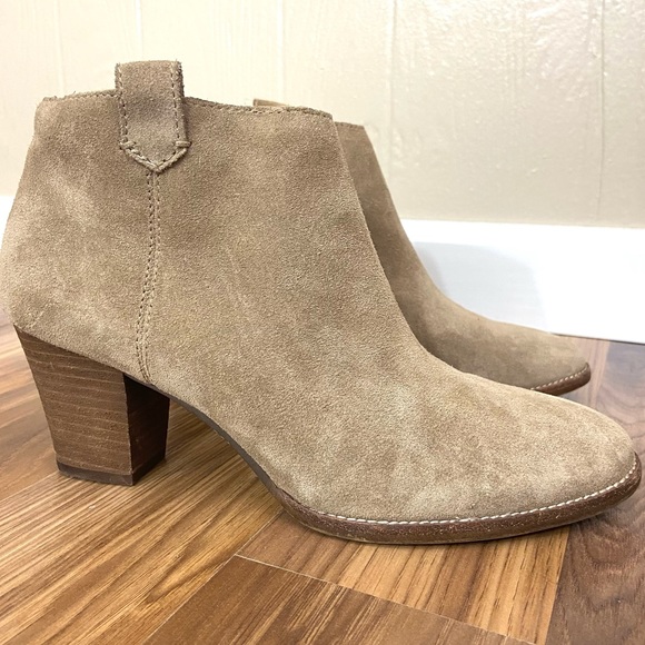 Madewell Shoes - Madewell The Billie Boot Suede Leather Ankle Boots